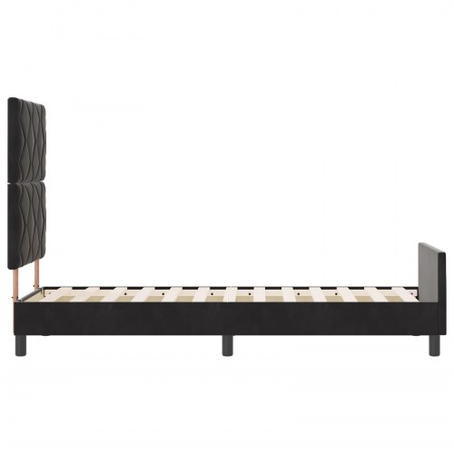 Sengestel Sort 80x200 cm Fløjl