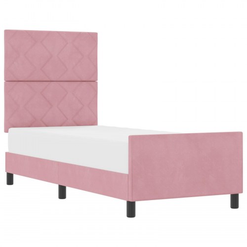 Sengestel Pink 80x200 cm Fløjl