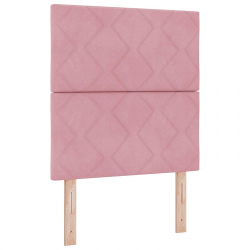 Sengestel Pink 80x200 cm Fløjl