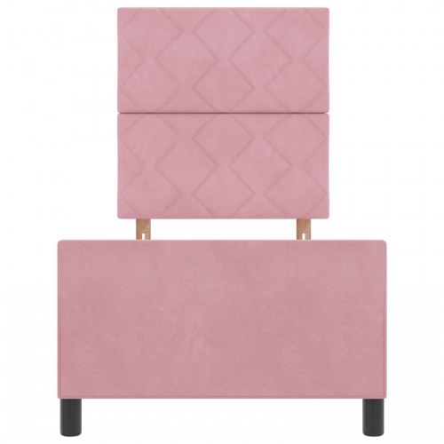 Sengestel Pink 80x200 cm Fløjl