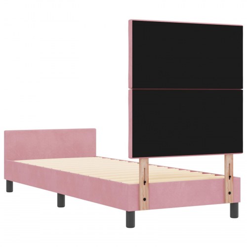 Sengestel Pink 80x200 cm Fløjl