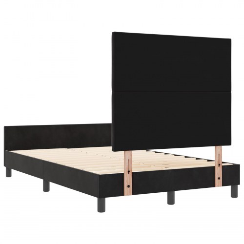 Sengestel Sort 120x190 cm Fløjl