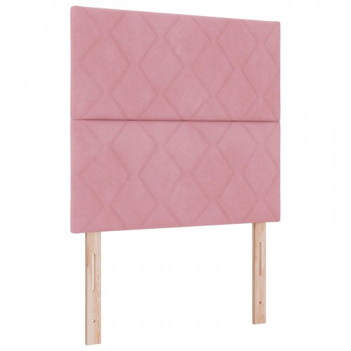 Pink Velours Sengestel 120x190 cm