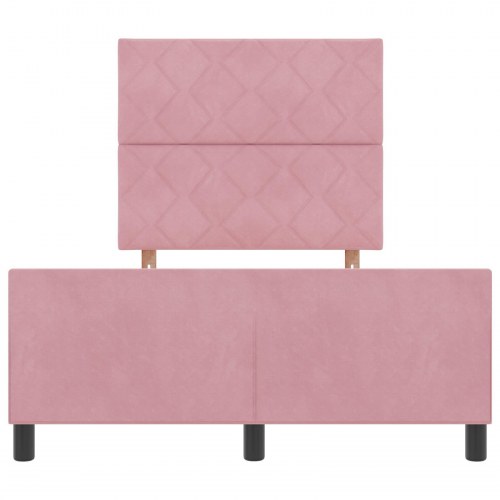 Pink Velours Sengestel 120x190 cm