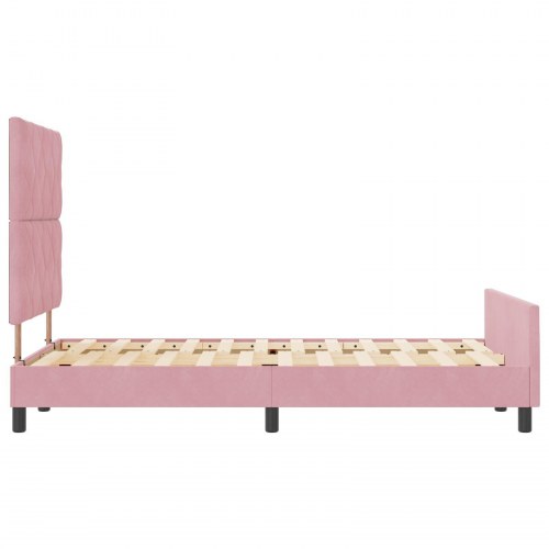 Pink Velours Sengestel 120x190 cm