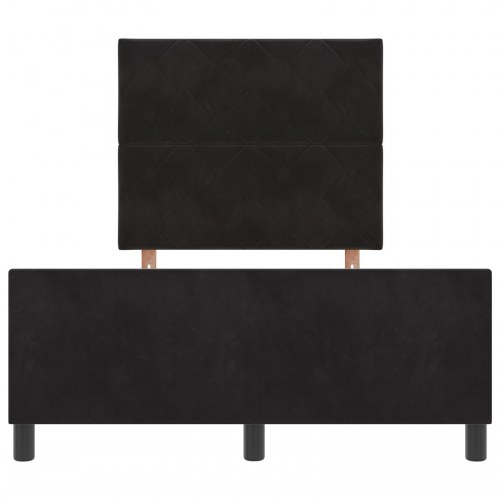 Sort Velvet Sengestel 120x200 cm