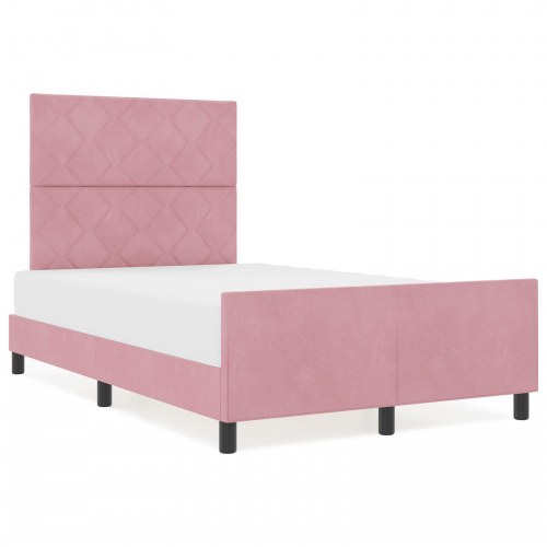 Sengestel Pink 120x200 cm Fløjl
