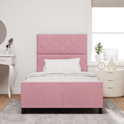 Sengestel Pink 120x200 cm Fløjl