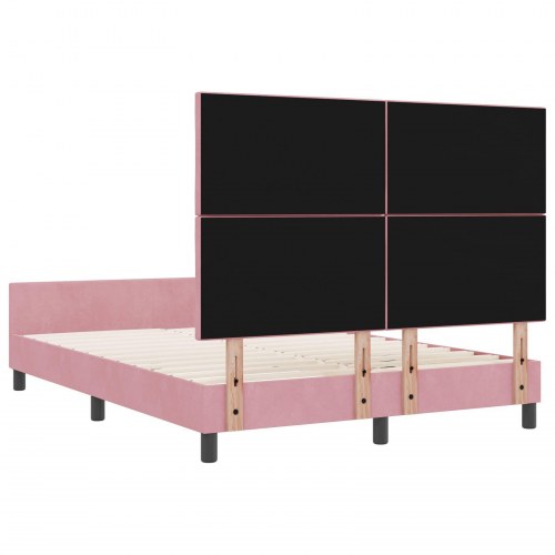 Sengramme Pink 140x190 cm Fløjl