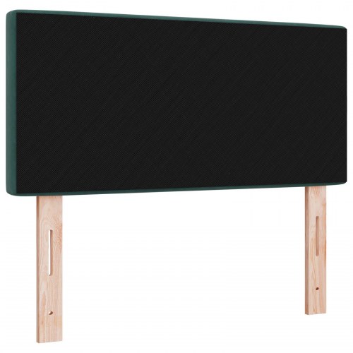 Hovedgærde med krystalknapper tufted mørkegrøn 90 cm fløjl