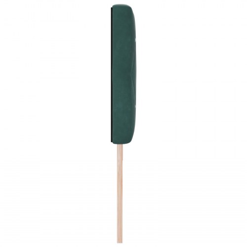 Hovedgærde med Krystal Knapper, Dark Grøn 180 cm Velvet