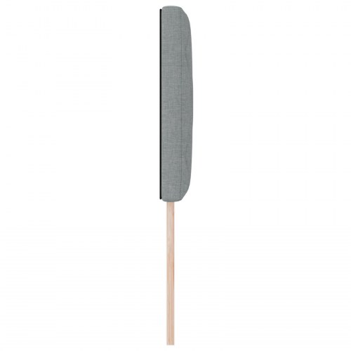 Sengegavl med diamantblokke design lys grå 80 cm stof