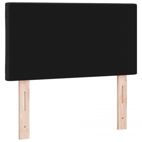 Hovedgærde Diamantblok Design Sort 80 cm Stof