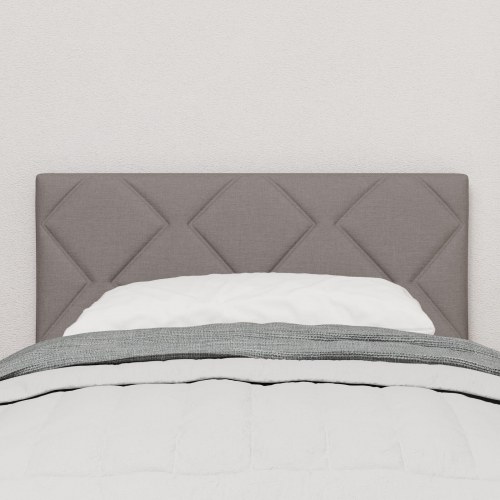 Hovedgærde Design med Diamantblokke Taupe 80 cm Stof