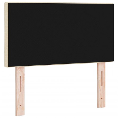 Hovedgærde Diamantblok Design Creme 80 cm Stof