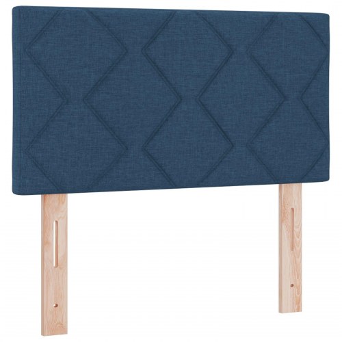 Sengegavl Diamantblokke Design Blå 80 cm Stof