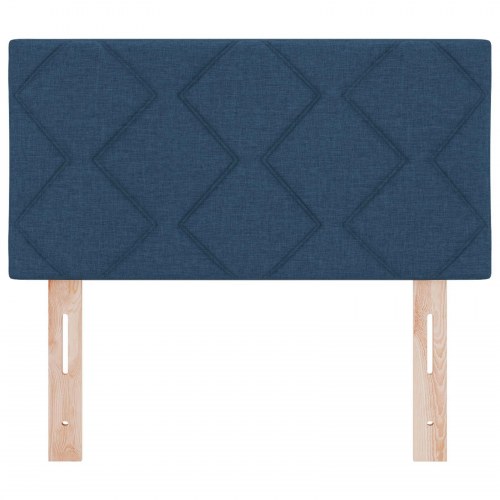 Sengegavl Diamantblokke Design Blå 80 cm Stof