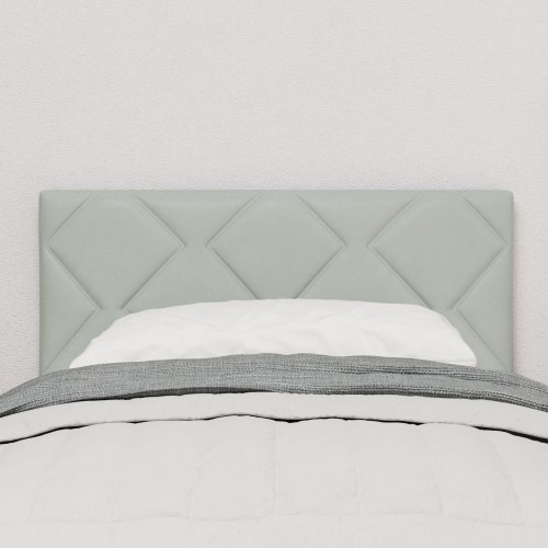 Hovedgærde Diamantblokke Design Lys Grå 80 cm Velour