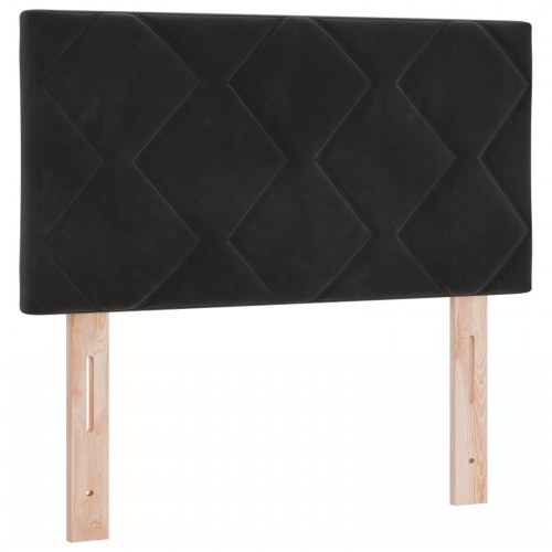 Sengegavl Diamond Blocks Design Sort 80 cm Velvet
