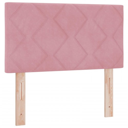 Hovedgærde Diamantblokke Design Pink 80 cm Velour