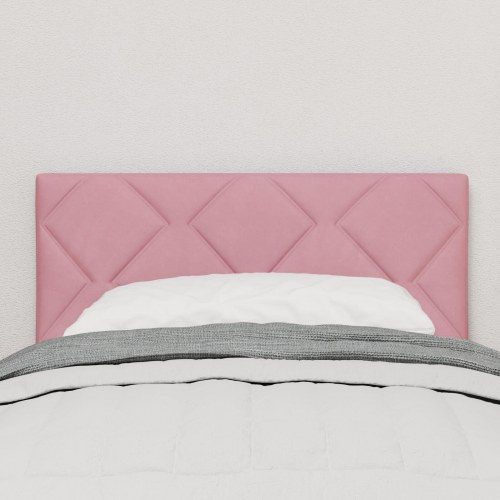 Hovedgærde Diamantblokke Design Pink 80 cm Velour