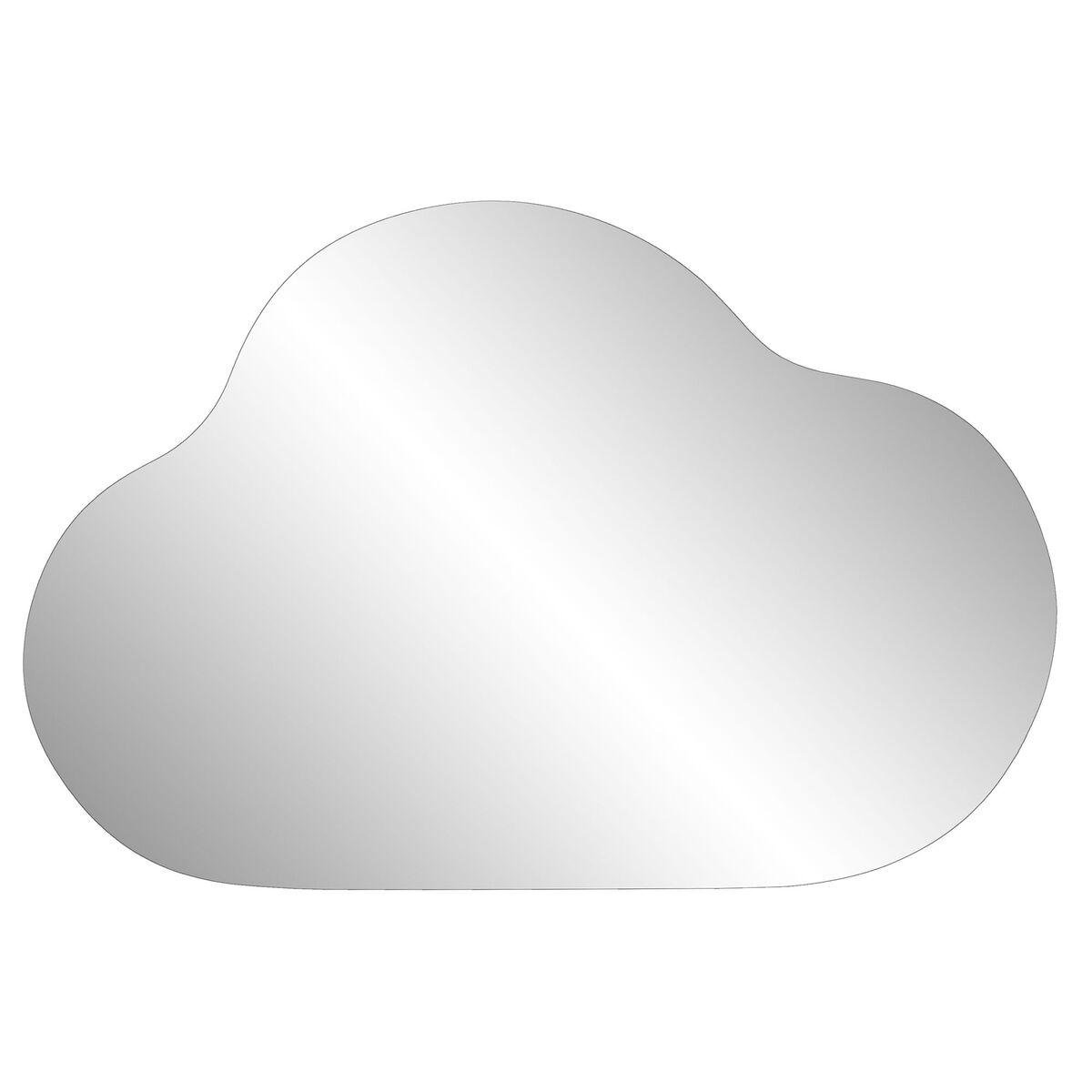 Vægspejl - sølvfarvet sky, 60 × 2 × 40 cm