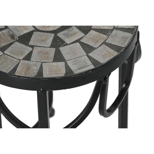 Sæt med 3 borde Home ESPRIT Sort 30 x 30 x 69 cm (3 Dele)