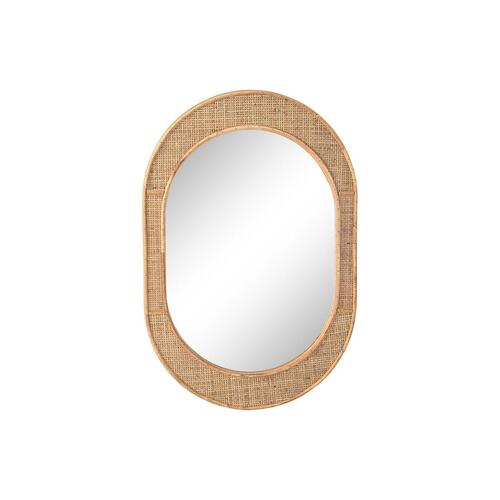 Vægspejl Home ESPRIT Natur Scandi 51,5 x 2 x 77 cm