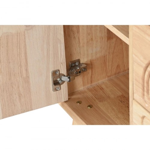 Skænk - natur, metal og gummitræ, 73,5 × 35 × 78 cm