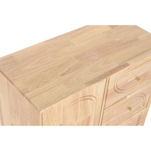 Skænk - natur, metal og gummitræ, 73,5 × 35 × 78 cm