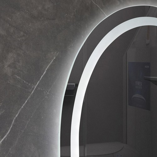 Vægspejl med LED og touch, 60 × 80 cm