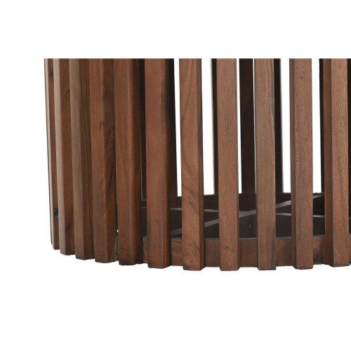 Spisebord i akacie, rund terrasso-look 130 cm