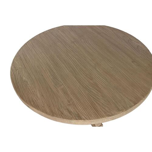 Spisebord Home ESPRIT Natur Elmetræ 120 x 120 x 76 cm