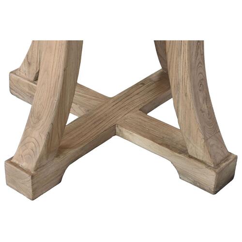 Spisebord Home ESPRIT Natur Elmetræ 120 x 120 x 76 cm