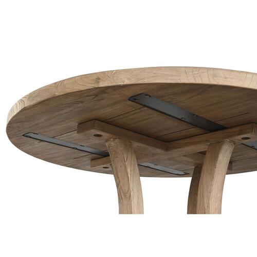 Spisebord Home ESPRIT Natur Elmetræ 120 x 120 x 76 cm