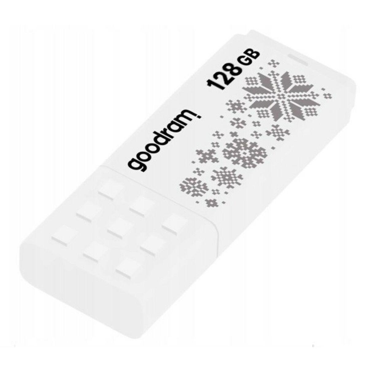 USB-stik GoodRam UME2-1280W0R11-WI Hvid 128 GB