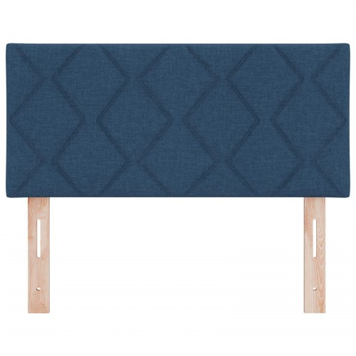 Sengegavl Diamantblok Design Blå 90 cm Stof