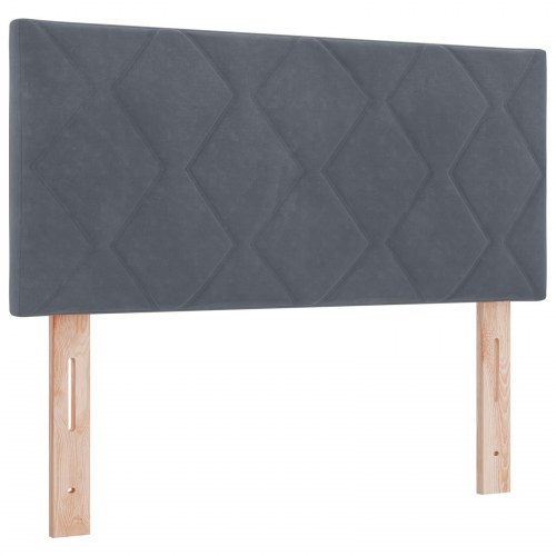 Sengegavl Diamond Blocks Design Mørkegrå 90 cm Velvet