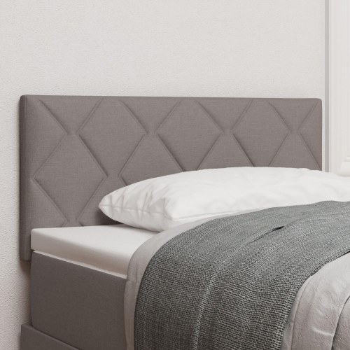 Hovedgærde Diamantblokke Design Taupe 100 cm Stof