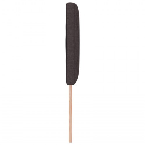 Sengegavl diamantblok design Mørkebrun 140 cm stof