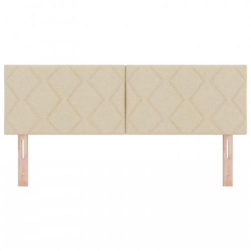 Sengegavl Diamond Blocks Design Creme 140 cm Tør