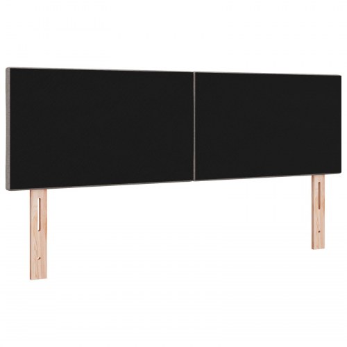 Sengegavl Diamantblok Design Taupe 160 cm Stof