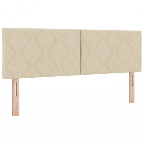 Diamantblokke Design Sengegavl i Creme 160 cm Stof