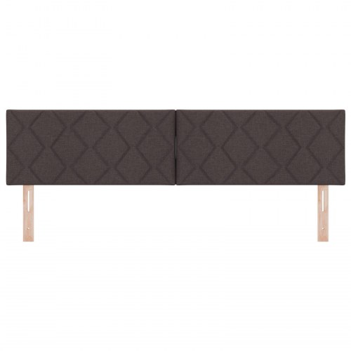 Sengegavl Diamantblok Design Mørkebrun 180 cm Stof