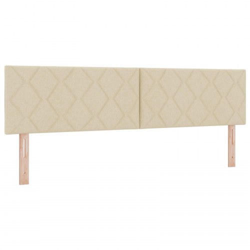 Senggavl diamantbloksdesign creme 180 cm stof
