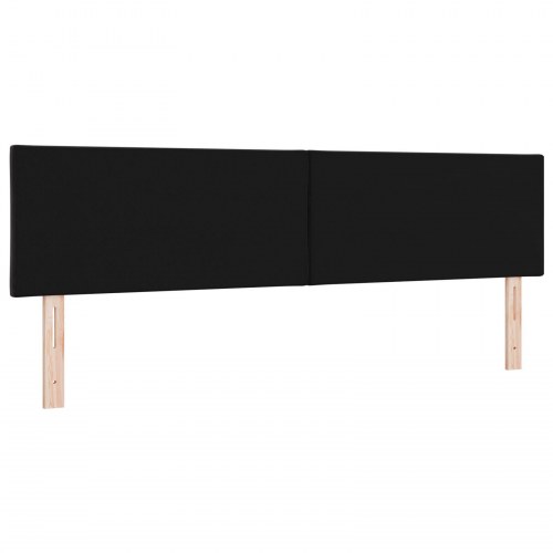 Sengegavl Diamantblokke Design Sort 180 cm Fløjl