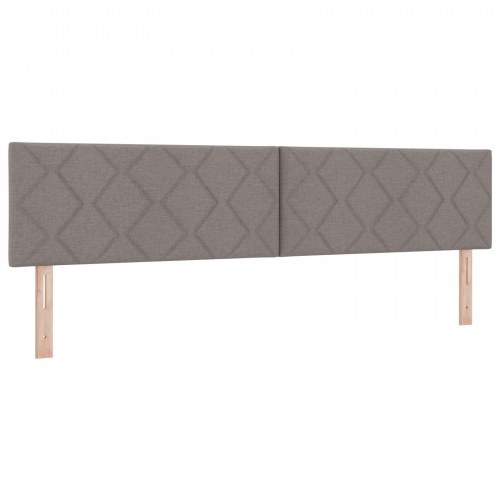 Sengegavl Diamantblokke Design Taupe 200 cm Stof