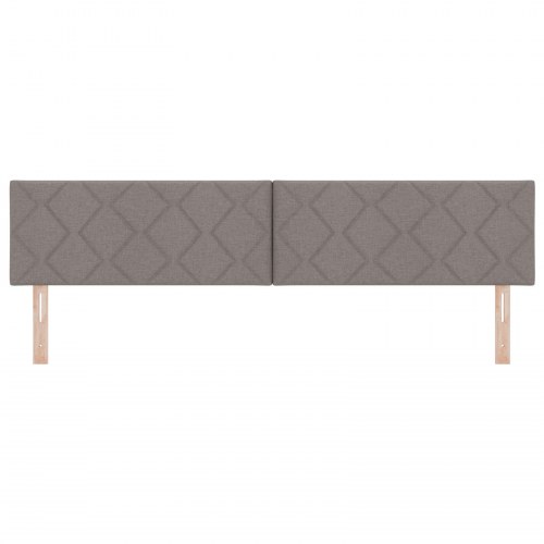 Sengegavl Diamantblokke Design Taupe 200 cm Stof