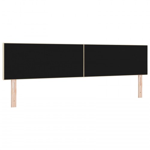 Sengegavl Diamant Blok Design Creme 200 cm Stof
