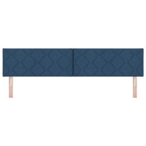 Hovedgavl Diamond Blocks Design Blå 200 cm Stof